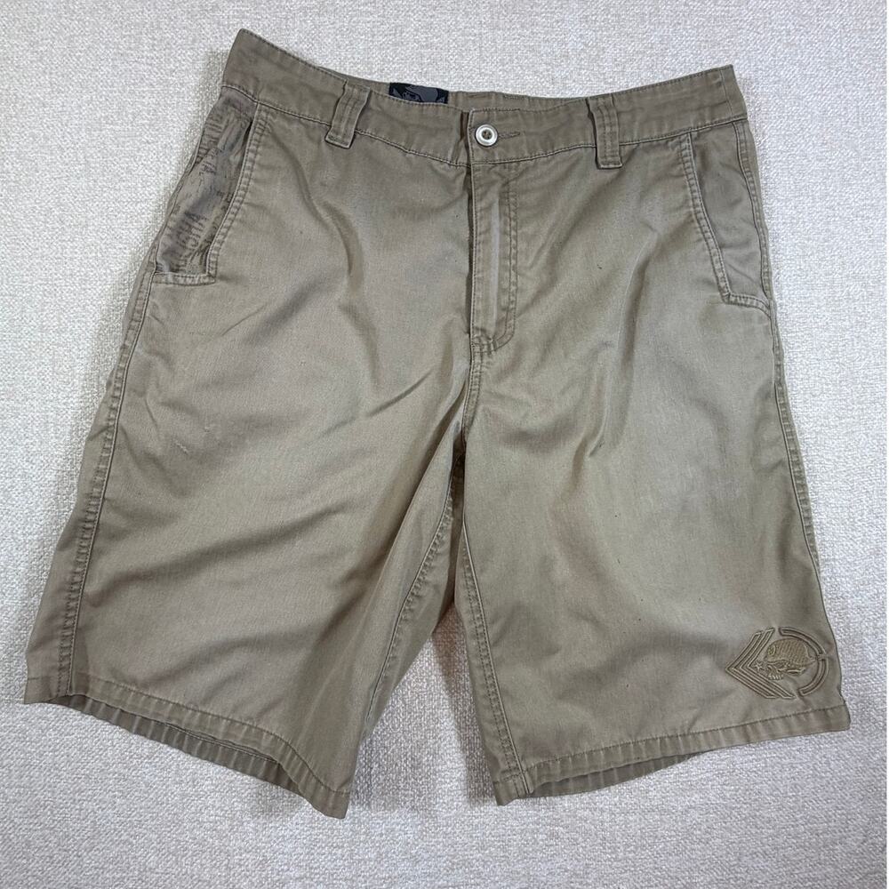 Metal Mulisha Men Size L Tan Casual Cargo Style Shorts Streetwear Skate Pants